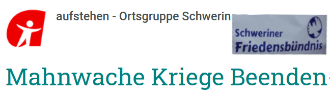 Mahnwache Schwerin aufstehen buendnis