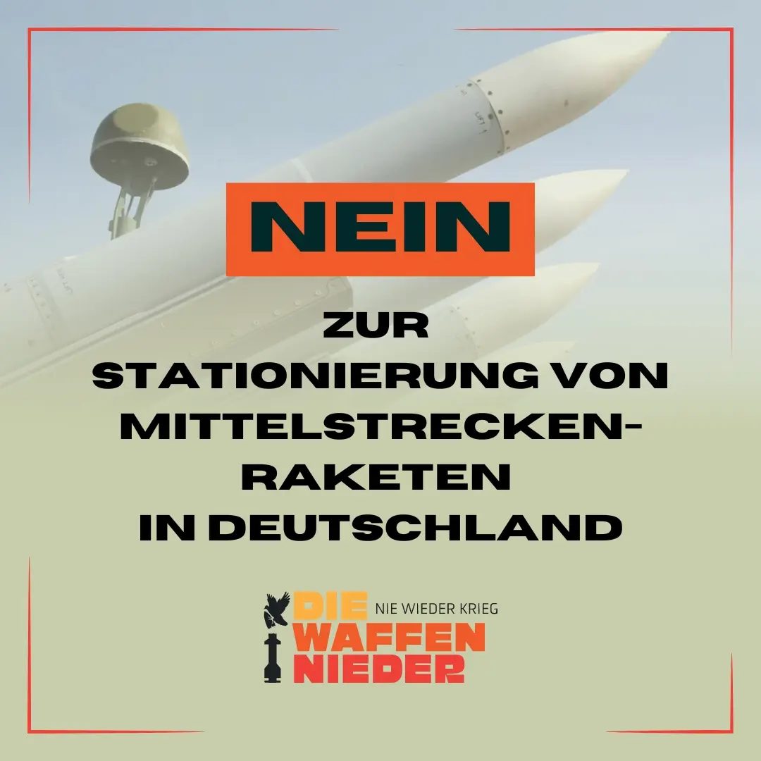 nein zur Raketenstationierung