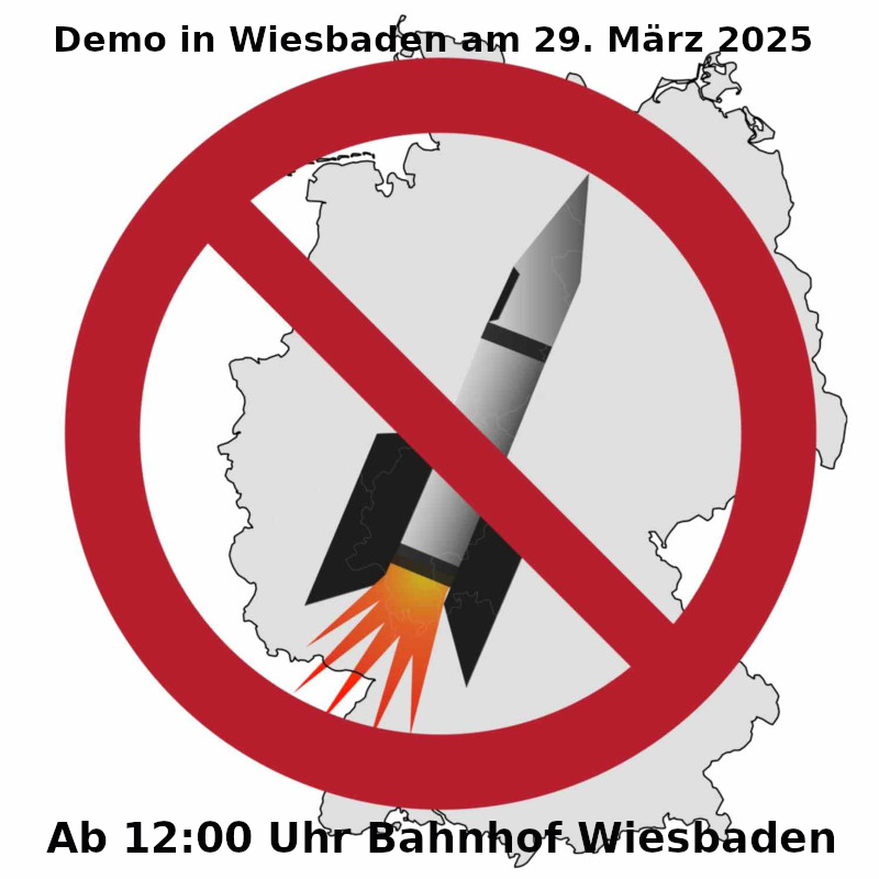 Demo Wiesbaden Raketenstopp